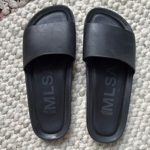 Black Melissa “bubblegum scented” Beach Slides